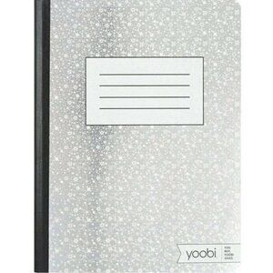 💖3/$15💖 Yoobi! Silver Stars College Ruled Composition Notebook